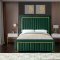 Dolce Bed in Green Velvet Fabric by Meridian w/Options