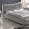 5190 Bed in Grey Leather-Match by ESF w/Optional Nightstands