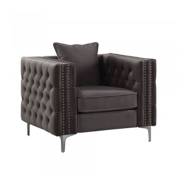 Gillian II Chair 53389 in Dark Gray Velvet by Acme [AMAC-53389 Gillian II]