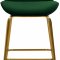 Paris Counter Stool 787 Set of 2 Green Velvet Fabric by Meridian