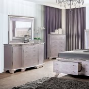 Claudette Bedroom CM7972 in Silver Rose w/Options