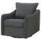 Madia Swivel Glider Chair Set of 2 903393 Charcoal by Coaster