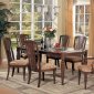 Dark Walnut Finish Classic Formal Dining Room w/Optional Items