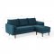 Revive Sectional Sofa in Azure Fabric by Modway