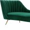 Margo Sofa 622 in Green Velvet Fabric by Meridian w/Options