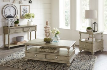 Grayling Downs 3Pc Coffee & End Table Set 1688 -Gray-Homelegance [HECT-1688-30-Grayling Downs]