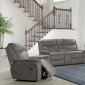 Kisner Motion Sofa & Loveseat Set in Gray by Klaussner w/Options