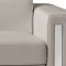 Adriano Sofa & Loveseat Set in Warm Grey Leather by Whiteline