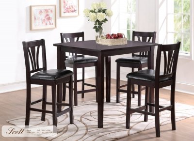 Scott 5Pc Counter Height Dinette Set