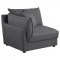 Sasha Modular Sofa 3Pc 551681 Barely Black Coaster w/Options