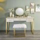 Myles Vanity Desk AC00841 in Antique White & Champagne by Acme