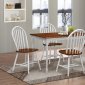 D425 Dining Set 5Pc in Cherry & White w/Options