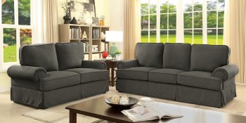 Badalona I Sofa CM6376GY in Gray Linen-Like Fabric w/Options [FAS-CM6376GY-Badalona I Gray]