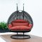 Wicker Hanging Double Egg Swing Chair ESCCH-57DOR by LeisureMod