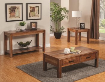 703918 Coffee Table by Coaster in Brown w/Optional Tables [CRCT-703918]