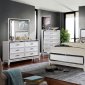 Lamego Bedroom FOA7887 in White & Mirror w/Options