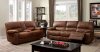 Wagner Reclining Sofa CM6315 in Brown Leatherette w/Options