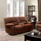 Wagner Reclining Sofa CM6315 in Brown Leatherette w/Options