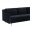 Milan Sofa TOV-L4112 in Black Velvet Fabric by TOV Furniture