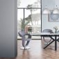 D2691DT Dining Table by Global w/Optional Grey Swivel Chairs