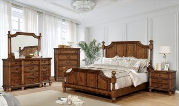 Mantador Traditional Bedroom CM7542 in Light Oak w/Options [FABS-CM7542-Mantador]