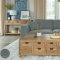 Persia Sectional Sofa 508857 in Gray Fabric by Coaster w/Options