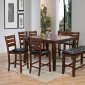 Urbana 00680 5Pc Counter Ht Dining Set - Cherry - Acme w/Options