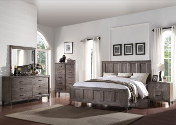 Bayonne Bedroom 23890 in Burnt Oak by Acme w/Options [AMBS-23890-Bayonne]