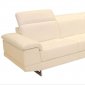 2071 Sectional Sofa Pebble, Black, White or Walnut Full Leather