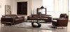 3946 Sofa 3Pc Set in Espresso Half Leather by VIG