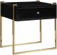 Annie Side Table 801 in Black Glass by Meridian