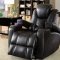 Zaurak Power Reclining Sofa CM6291 in Dark Gray Leatherette