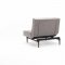 Splitback Sofa Bed in Gray w/Wooden Legs by Innovation w/Options