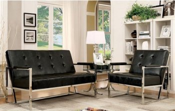 Sienna Loveseat & Chair Set CM-AC6262BK Leatherette w/Options [FAS-CM-AC6262BK-Sienna]