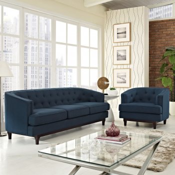 Coast Sofa in Azure Fabric by Modway w/Options [MWS-2131 Coast Azure]