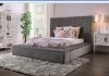 Davida Bed CM7897GY in Gray Flannelette w/Options