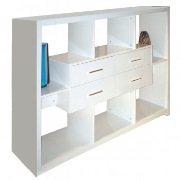 White Finish Modern Divider [GRBU-E20-WH]