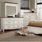 Galesburg CM7040 Bedroom in Cherry & White Finish w/Options