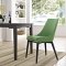 Viscount Dining Chair Set of 2 in Green Fabric by Modway