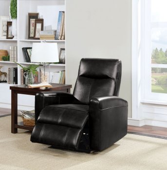 Blane Power Recliner 59686 in Black Leather Match by Acme [AMAC-59686 Blane]