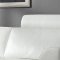 Angela Sectional Sofa in White Leather by Whiteline