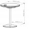 8176 Motion Coffee Table Clear Glass Top 3Pc Set by Chintaly