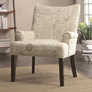 902149 Accent Chair Set of 2 in Linen-Like Fabric by Coaster [CRCC-902149]