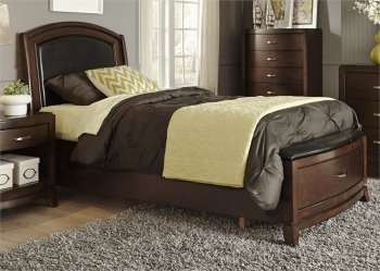 Avalon Youth Bedroom 4Pc Set 505-YBR-TLS Dark Truffle by Liberty [LFKB-505-YBR-TLS Avalon]