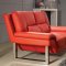 Red or White Leather 3PC Modern Living Room Set