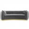 Enthusiastic Sofa in Gray Velvet Fabric by Modway