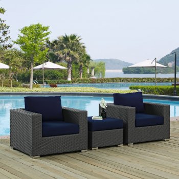 Sojourn Outdoor Patio 3Pc Sectional Set EEI-1891 by Modway [MWOUT-EEI-1891-Sojourn]