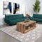 Acton Sofa 511161 in Teal Fabric by Coaster w/Options