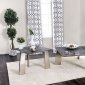 Shannon Coffee Table CM4616 in Tempered Stone & Silver w/Options