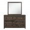 Harlow Bedroom Set 5Pc in Rustic Brown by Global w/Options